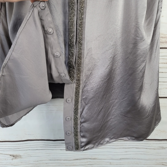 Banana Republic Heritage | Silk Beaded Top - Picture 2 of 8